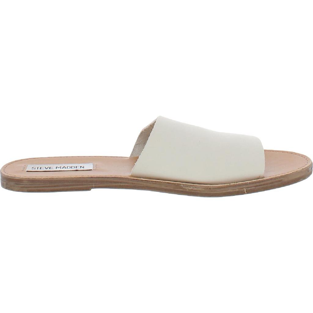 Steve Madden Womens Grace Slip On Open Toe Flat Sandals商品第6张图片规格展示
