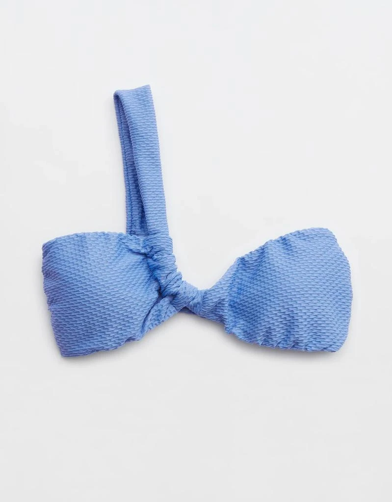 商品Aerie|Aerie Jacquard One Shoulder Bandeau Bikini Top,价格¥120,第4张图片详细描述