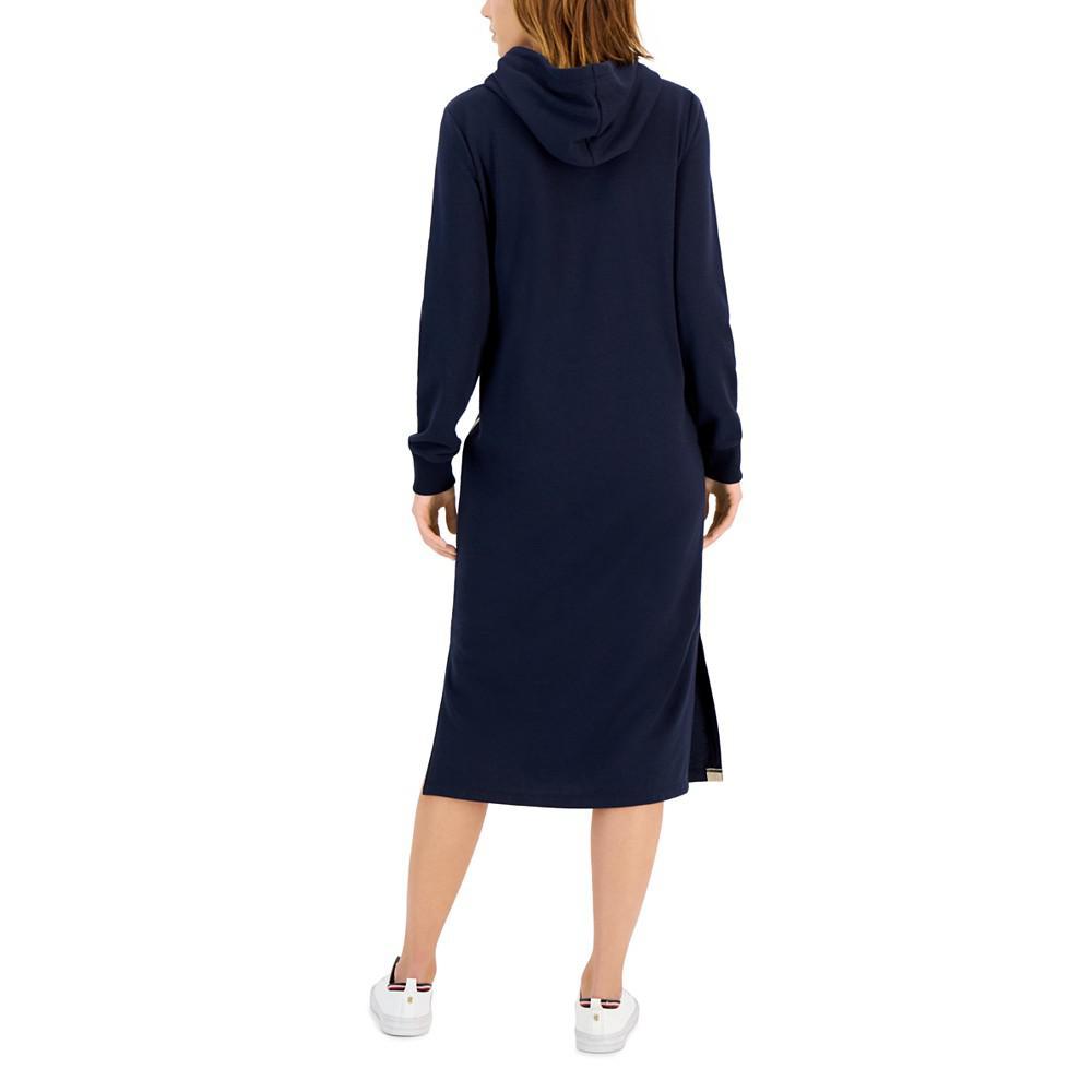 商品Tommy Hilfiger|Women's Hooded Logo Long-Sleeve Midi Dress,价格¥469,第4张图片详细描述