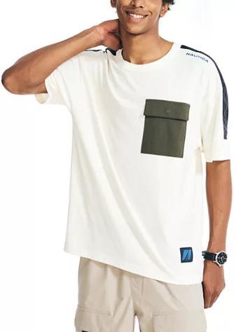 商品Nautica|Mixed Media Pocket T-Shirt,价格¥437,第1张图片