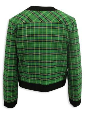 商品[二手商品] Maje|Maje Vivert Plaid Jacket In Green Polyester,价格¥1977,第2张图片详细描述