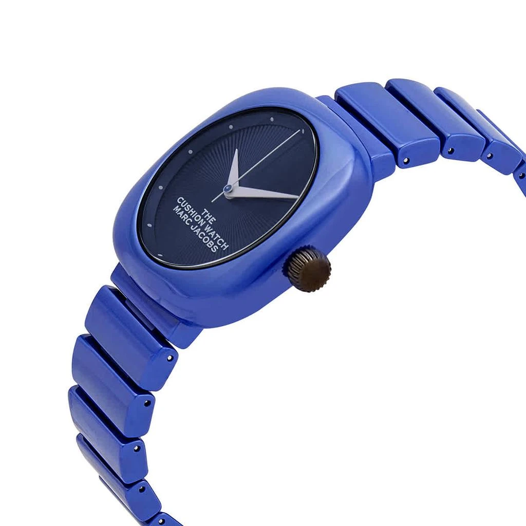 商品Marc Jacobs|Marc Jacobs The Cushion Quartz Blue Dial Ladies Watch MJ0120184712,价格¥559,第2张图片详细描述