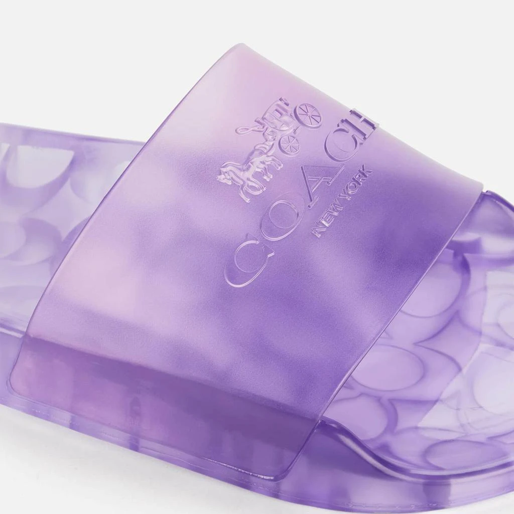 商品Coach|Coach Women's Ulyssa Slide Sandals - Violet,价格¥336,第3张图片详细描述