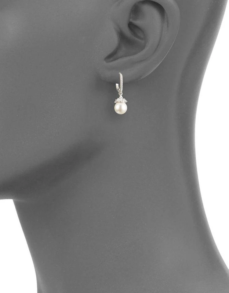 商品Nadri|Crystal and Faux Pearl Mare Drop Earrings,价格¥339,第3张图片详细描述