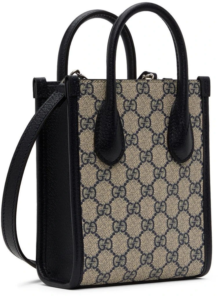 商品Gucci|米色迷你 Interlocking G 托特包,价格¥12772,第3张图片详细描述