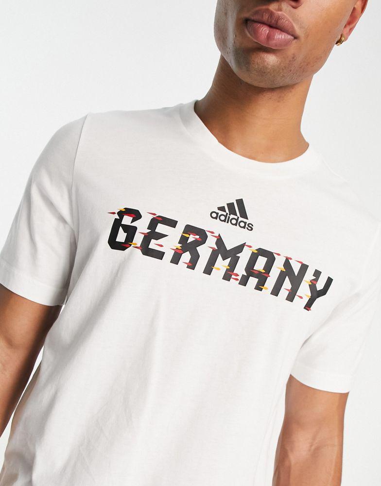 商品Adidas|adidas Football Germany World Cup 2022 t-shirt in white,价格¥205,第5张图片详细描述