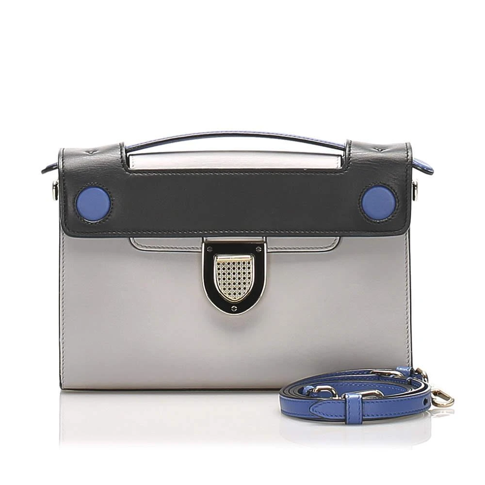 Dior Black/Grey Diorever Squad Leather Satchel 商品