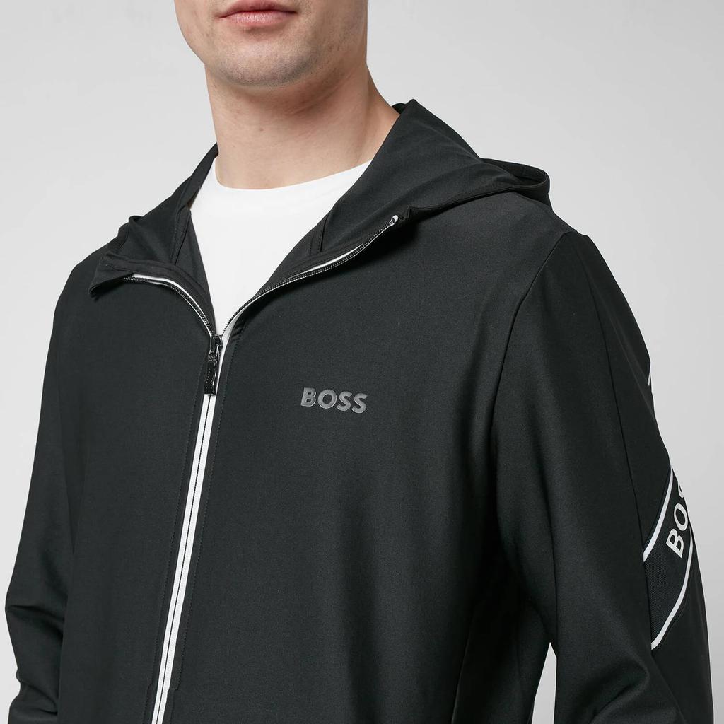 BOSS Green Men's Sicon Gym Zip-Through Sweatshirt - Black商品第4张图片规格展示