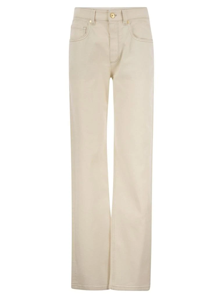 商品Brunello Cucinelli|Brunello Cucinelli High-Waist Straight-Leg Jeans,价格¥4441,第1张图片