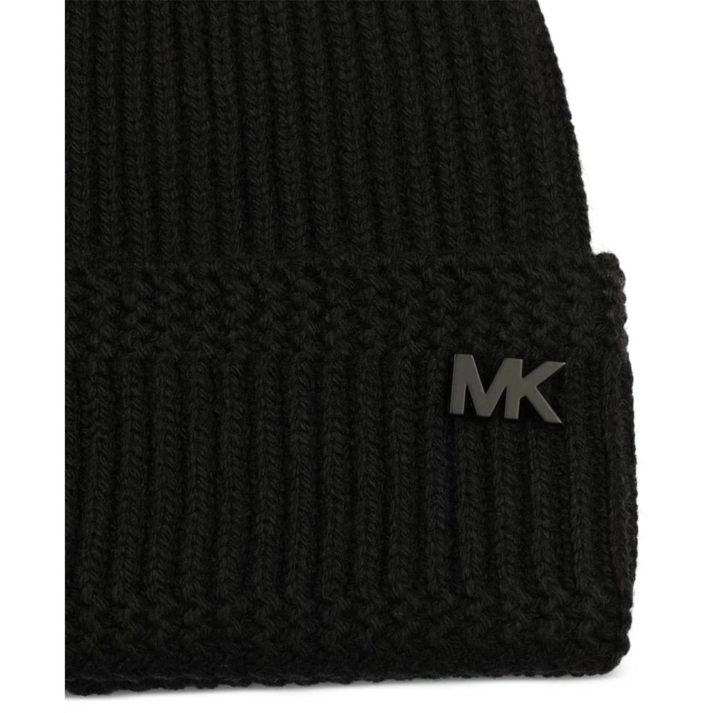 商品Michael Kors|Men's Racked Ribbed Cuffed Logo Hat,价格¥255,第4张图片详细描述