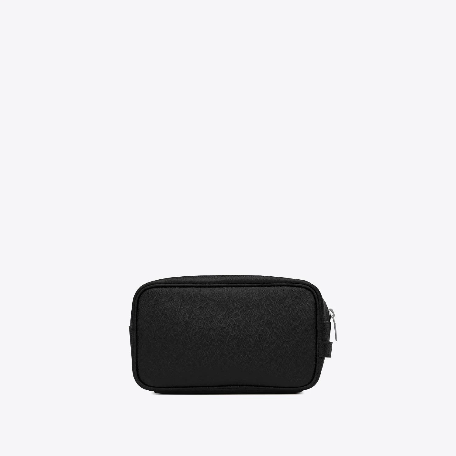 【预售】 YSL圣罗兰 24秋冬 男士 手拿包 SAINT LAURENT PARIS PETITE TROUSSE DE TOILETTE EN CUIR EMBOSSÉ GRAIN DE POUDRE 6501251GF0N1000 商品
