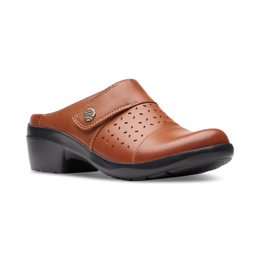 商品Clarks|Women's Angie Maye Perfed Strapped Comfort Clogs,价格¥429,第1张图片