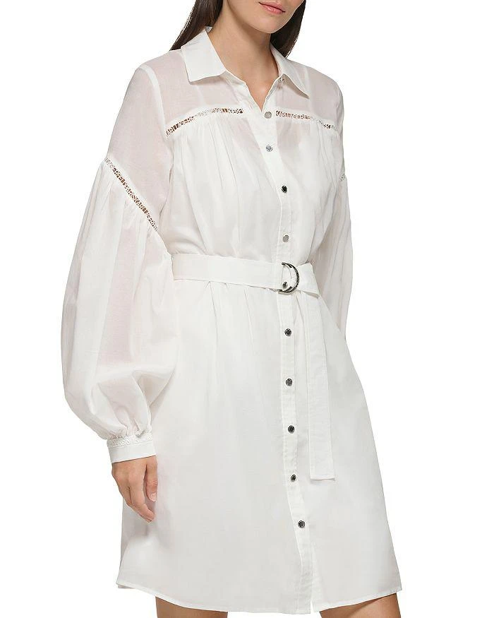 商品Karl Lagerfeld Paris|Cotton Voile Shirt Dress,价格¥377,第1张图片