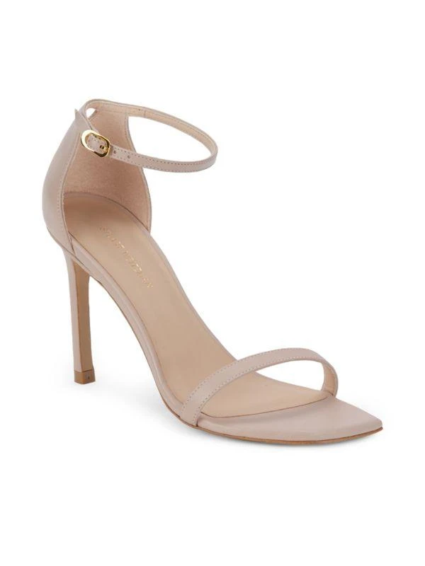 商品Stuart Weitzman|Amelina Leather Ankle-Strap Sandals,价格¥1840,第2张图片详细描述