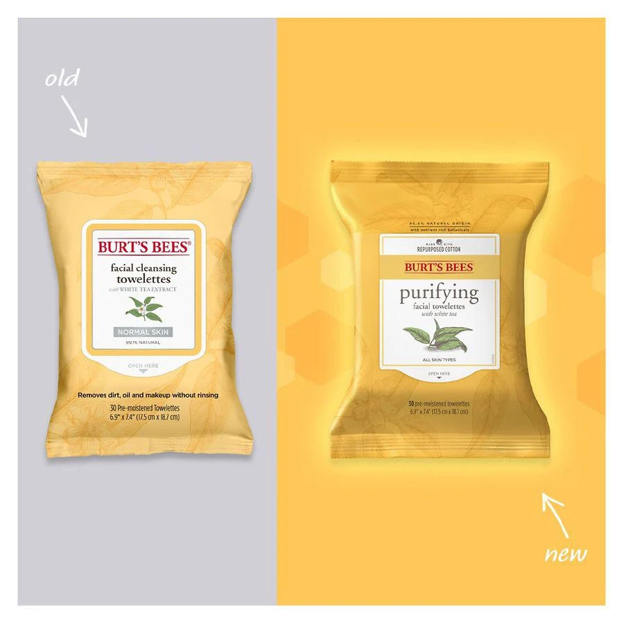 商品Burt's Bees|Purifying Facial Cleanser Towelettes White Tea Extract,价格¥58,第5张图片详细描述