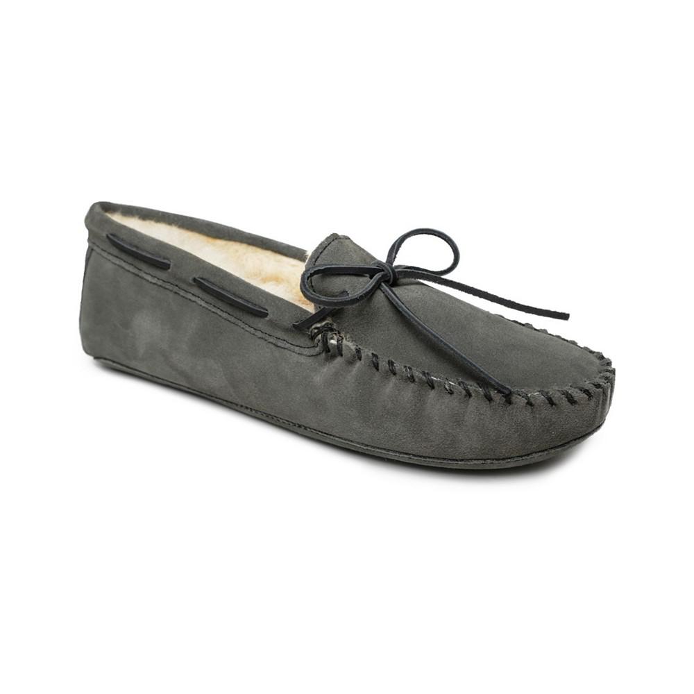 Men's Sheepskin Softsole Moccasin Slippers商品第1张图片规格展示