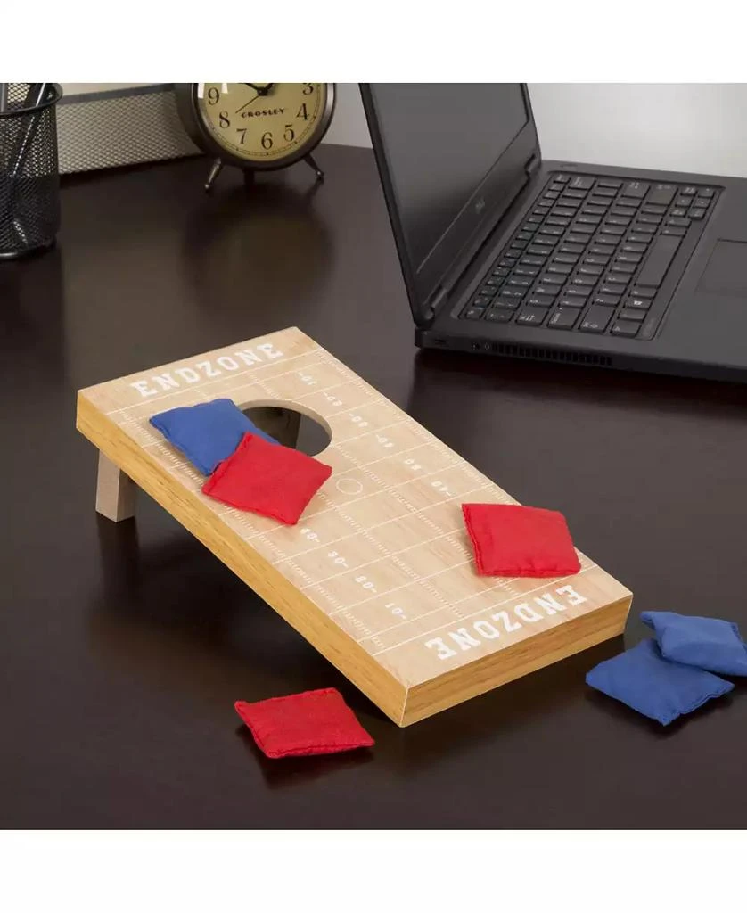 商品Trademark Global|Hey Play Tabletop Cornhole Game - Football Field Theme,价格¥179,第1张图片