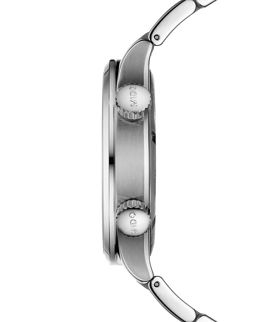 商品MIDO|Men's Swiss Automatic Multifort Stainless Steel Bracelet Watch 42mm,价格¥9805,第2张图片详细描述