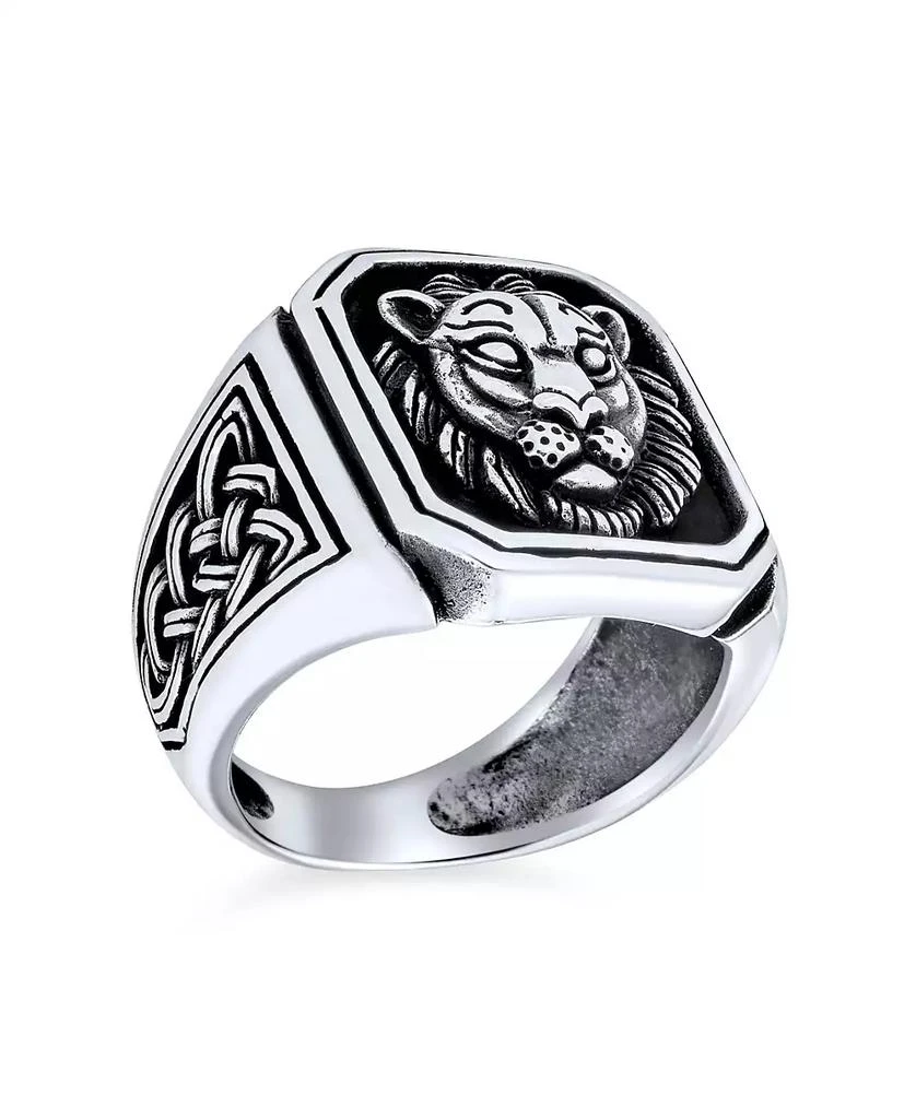 商品Bling Jewelry|Masculine King of Jungle Lion Ring .925 Sterling Silver,价格¥517,第1张图片