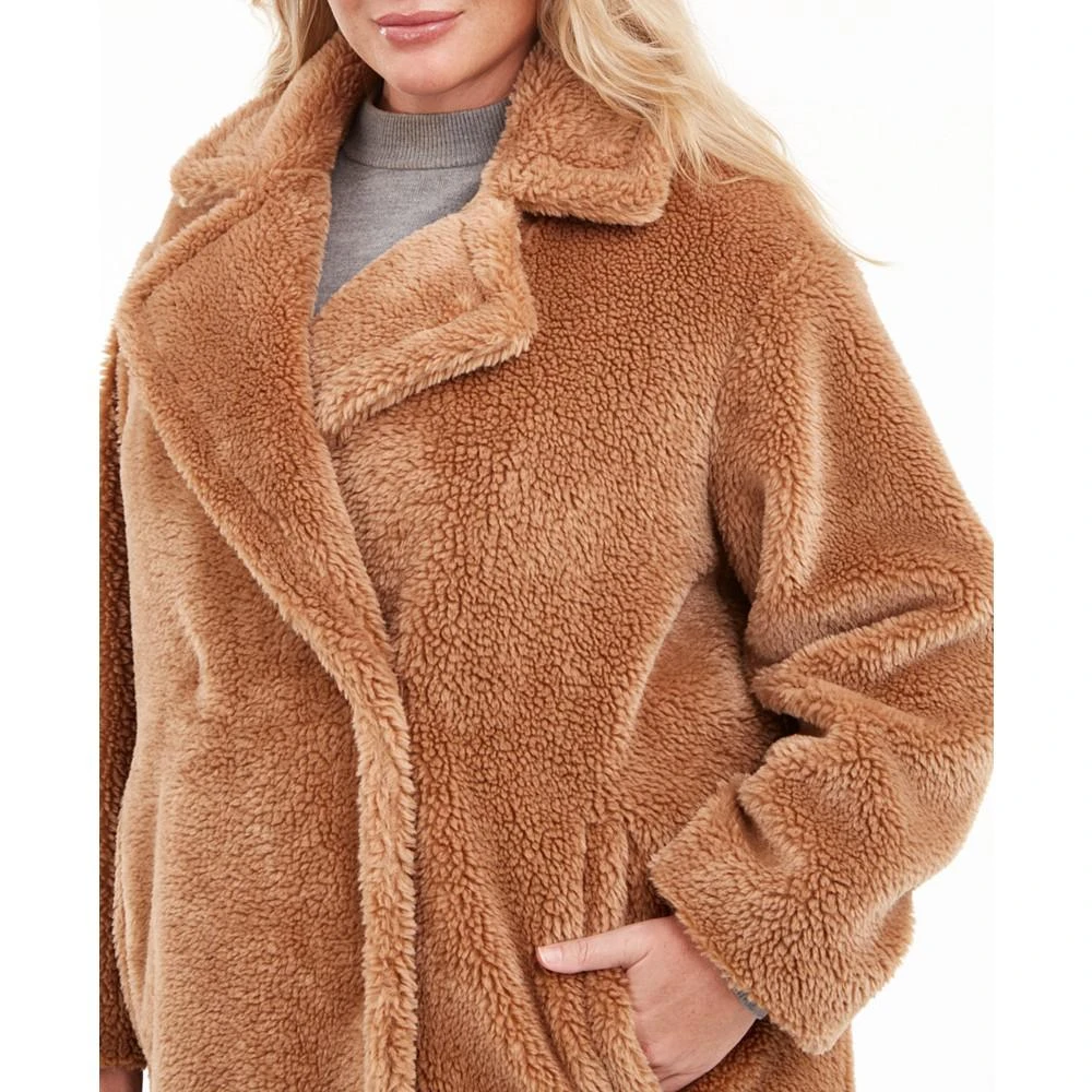 商品Michael Kors|Plus Size Faux-Fur Teddy Coat,价格¥713,第4张图片详细描述