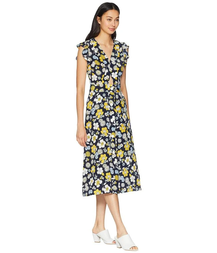 商品Juicy Couture|Silk Garden Floral Midi Dress,价格¥633,第4张图片详细描述