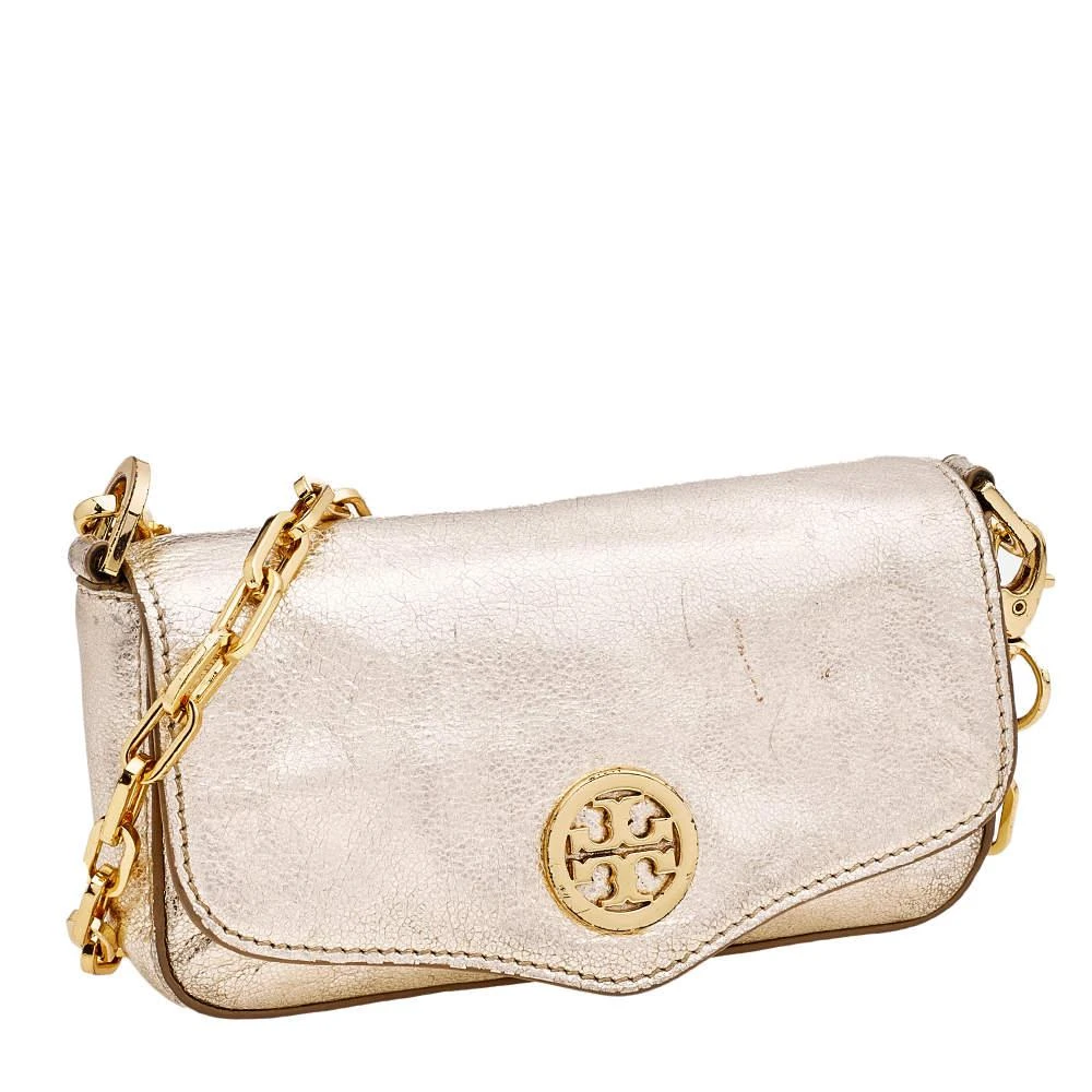 商品[二手商品] Tory Burch|Tory Burch Gold Leather Flap Chain Shoulder Bag,价格¥821,第3张图片详细描述