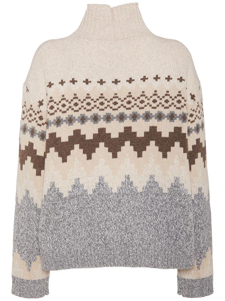 Maser Wool Jacquard Turtleneck Sweater商品第4张图片规格展示