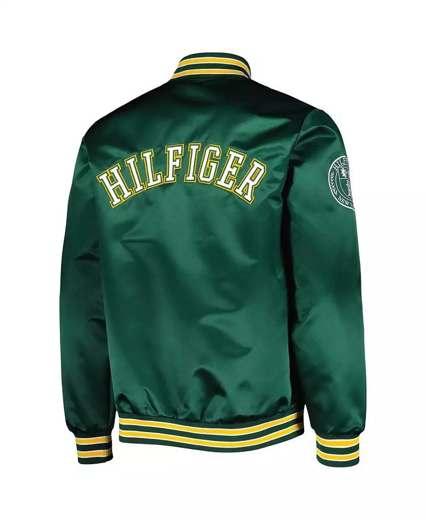 商品Tommy Hilfiger|Men's Green Green Bay Packers Elliot Varsity Full-Snap Jacket,价格¥785,第3张图片详细描述