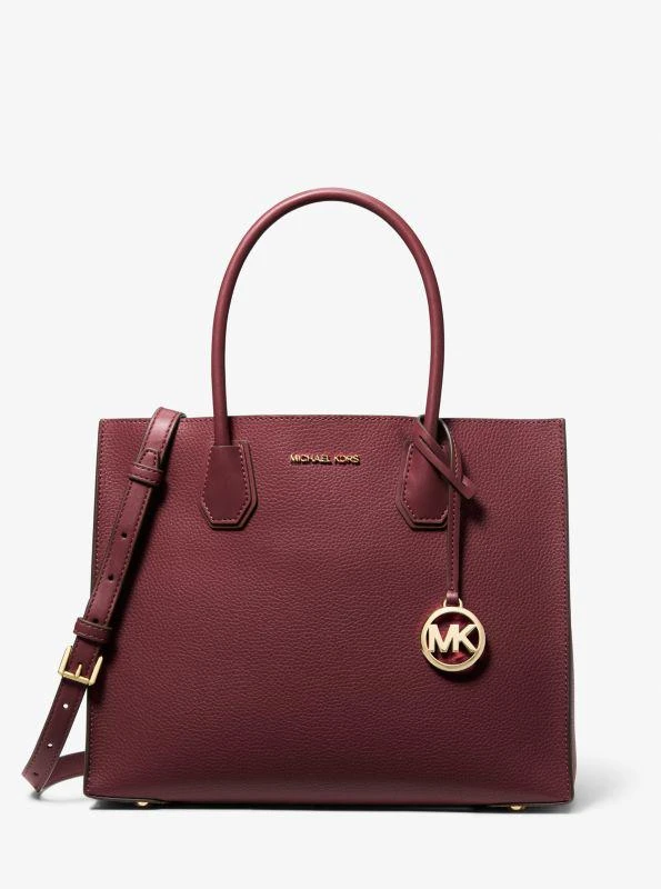 商品Michael Kors|Mercer Large Pebbled Leather Accordion Tote Bag,价格¥896,第1张图片