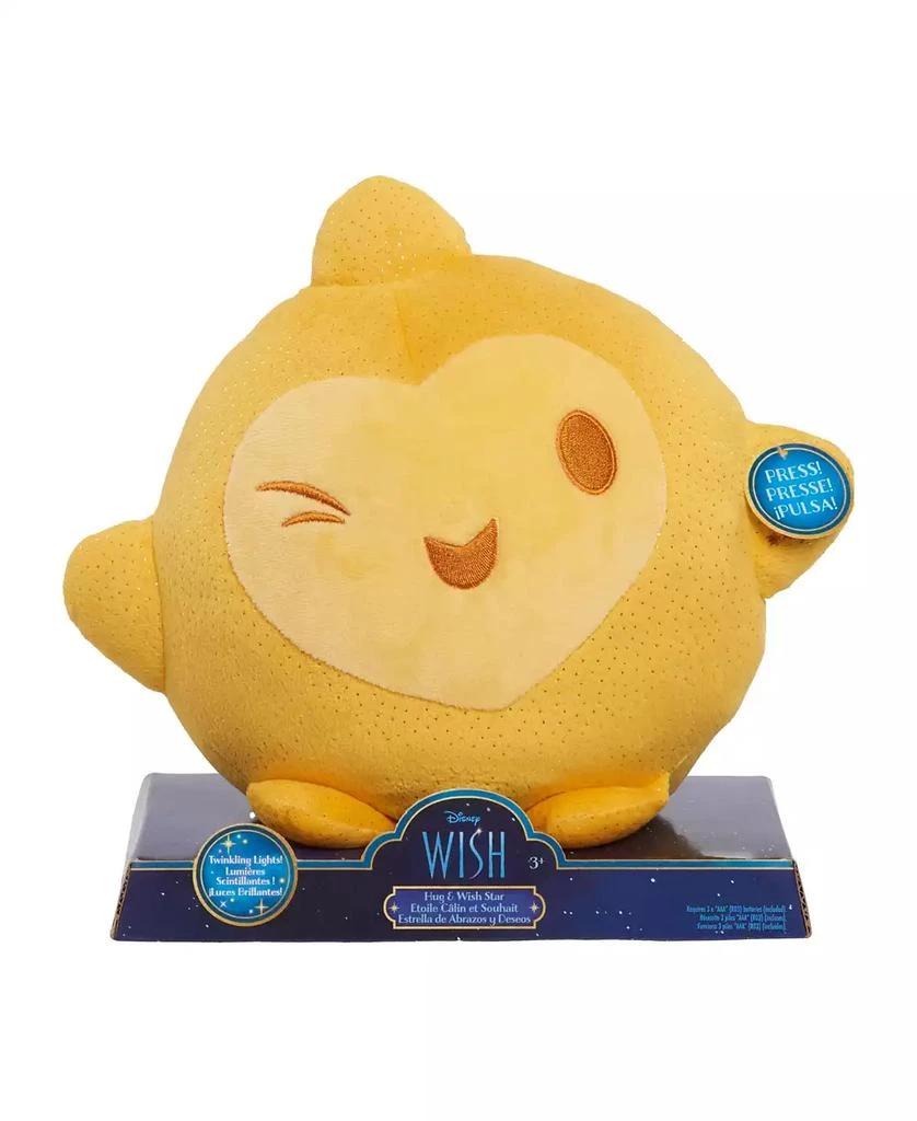 商品Disney|Wish Hug & Wish Star 10" Light-Emitting Diode (LED) Glowing Stuffed Star Light-Up Soft Toy for Toddlers, Soothing Night Light,价格¥75,第2张图片详细描述