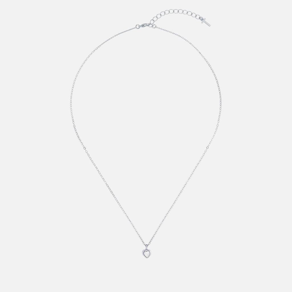 商品Ted Baker London|Ted Baker Women's Hannela Crystal Heart Pendant - Silver/Crystal,价格¥265,第1张图片