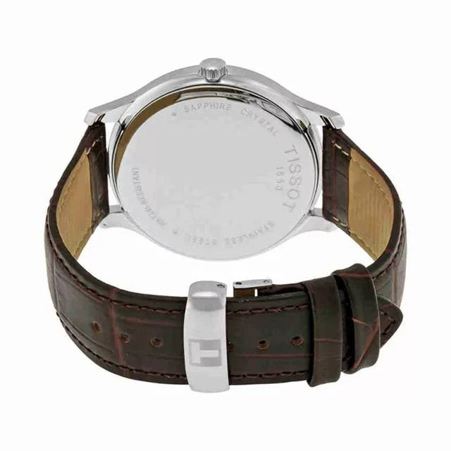 商品Tissot|Tissot Tradition Silver Dial Brown Leather Men's Watch T063.610.16.038.00,价格¥2038,第3张图片详细描述