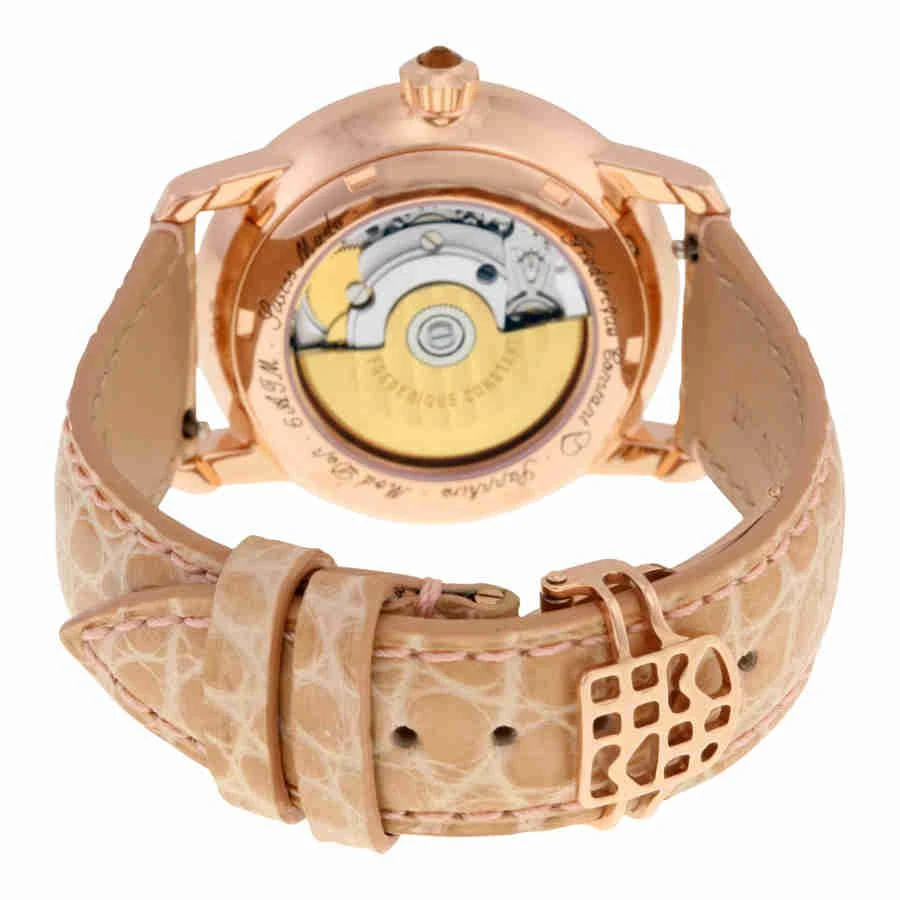 商品Frederique Constant|Heart Beat Mother of Pearl Diamond Dial Beige Leather Ladies Watch FC-310HBAD2PD4,价格¥18021,第3张图片详细描述