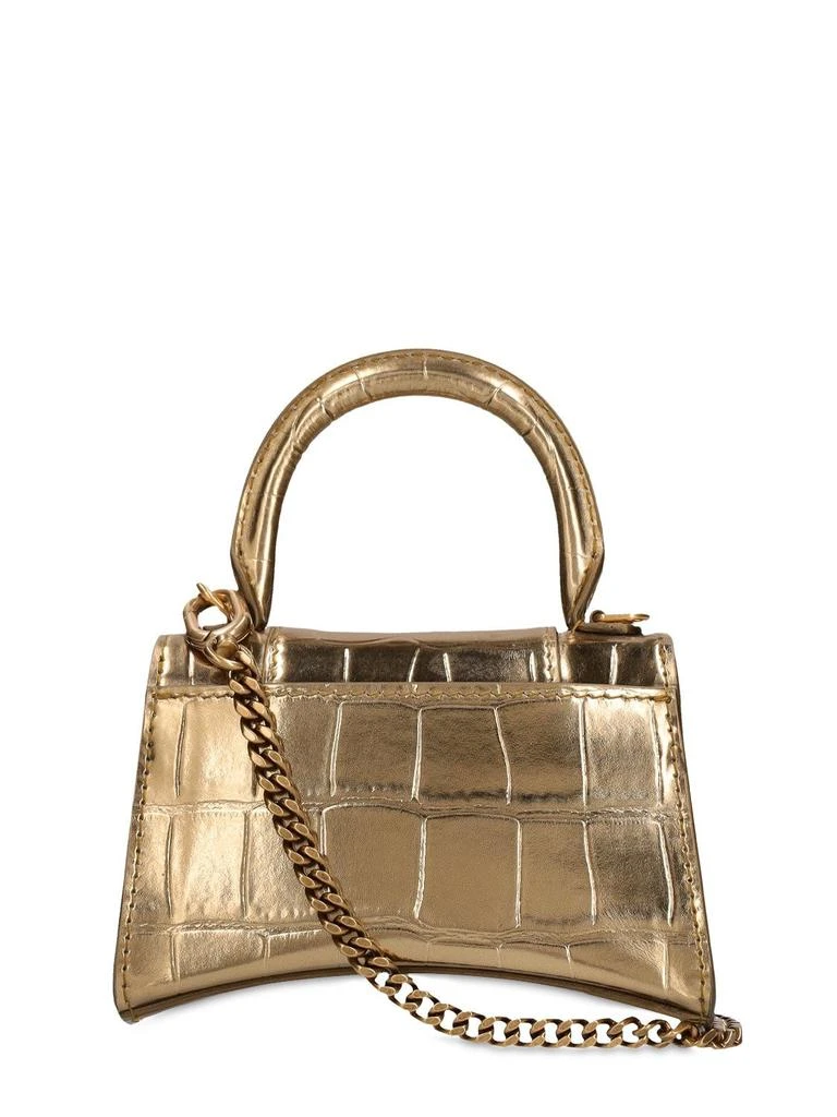 商品Balenciaga|Mini Hourglass Croc Embossed Leather Bag,价格¥11986,第5张图片详细描述