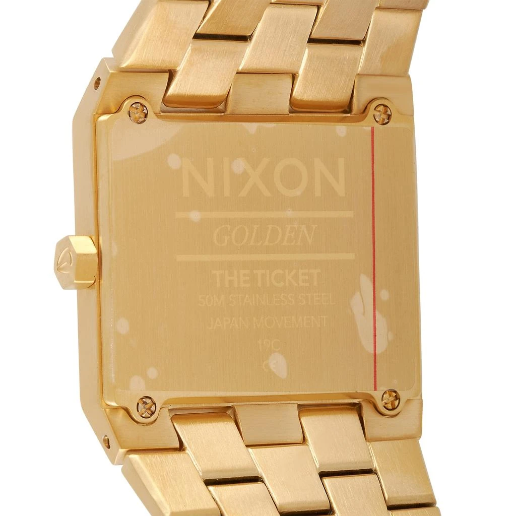 商品Nixon|Nixon Ticket II All Gold 34mm Watch A1262-502,价格¥1027,第1张图片详细描述