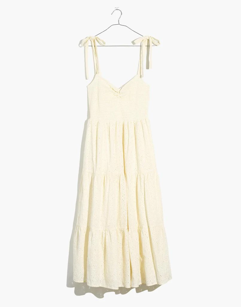 Eyelet Lucie Tie-Strap Tiered Midi Dress 商品