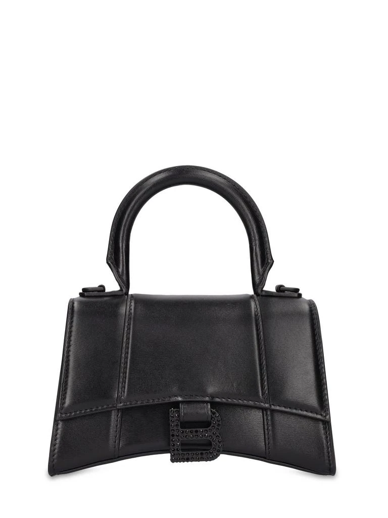商品Balenciaga|Xs Hourglass Leather Top Handle Bag,价格¥22426,第1张图片