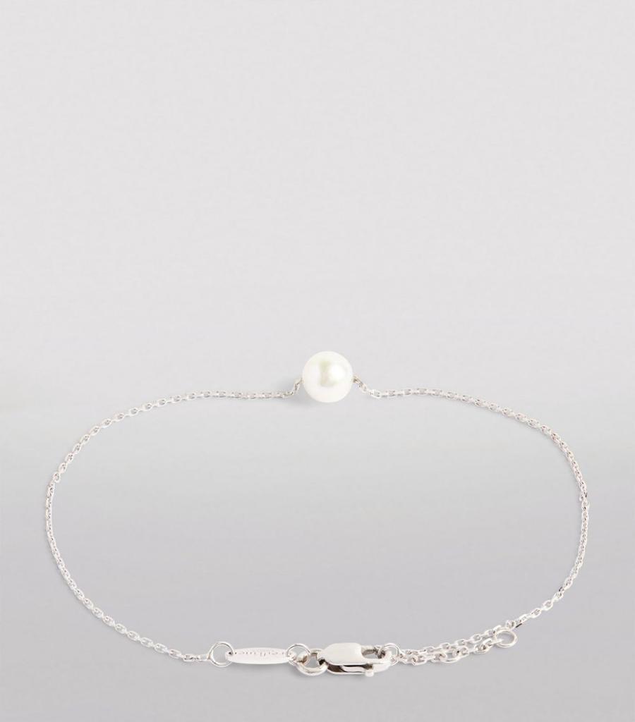 White Gold and Akoya Pearl Sensuelle Chain Bracelet商品第3张图片规格展示
