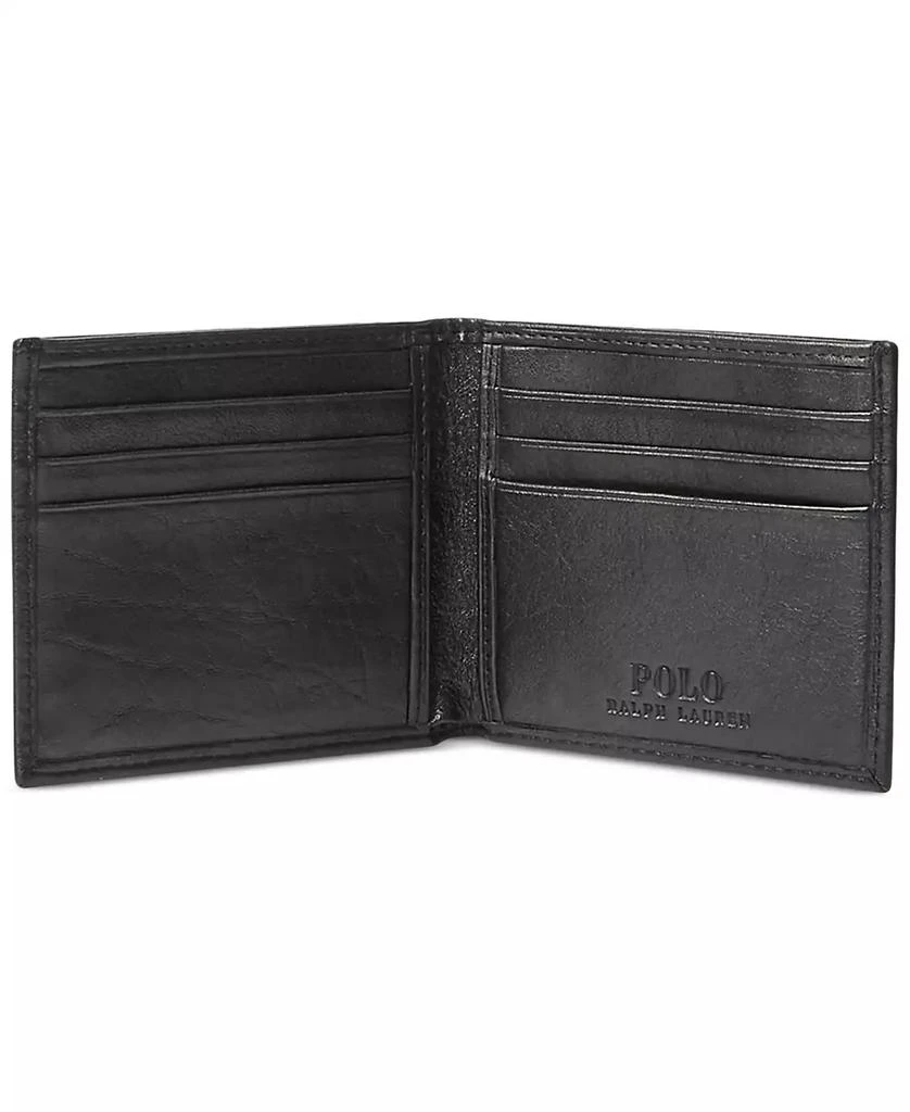 商品Ralph Lauren|Men's Pebbled Leather Billfold,价格¥701,第3张图片详细描述