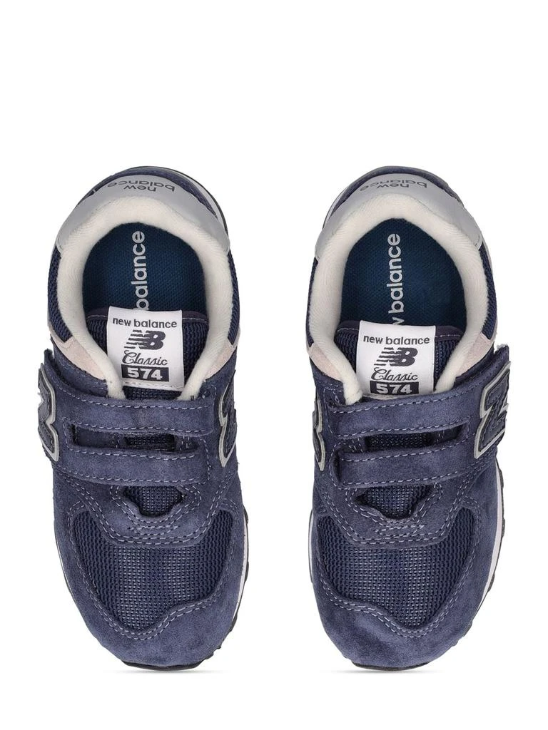 商品New Balance|500 Sport Faux Leather & Mesh Sneakers,价格¥360,第1张图片详细描述