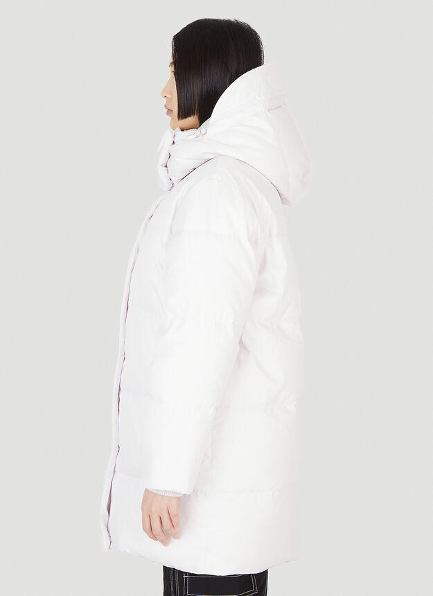 Detachable Hood Puffer Coat in Pink商品第3张图片规格展示