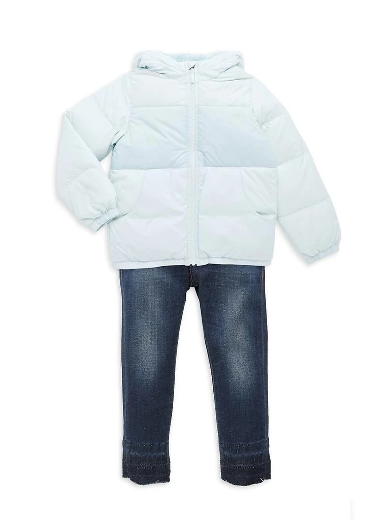 商品The North Face|Little Girl's Moondoggy Hoodie Puffer Jacket,价格¥568,第2张图片详细描述