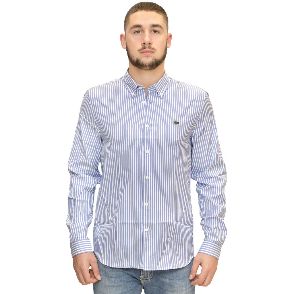 Lacoste striped cotton shirt商品第1张图片规格展示