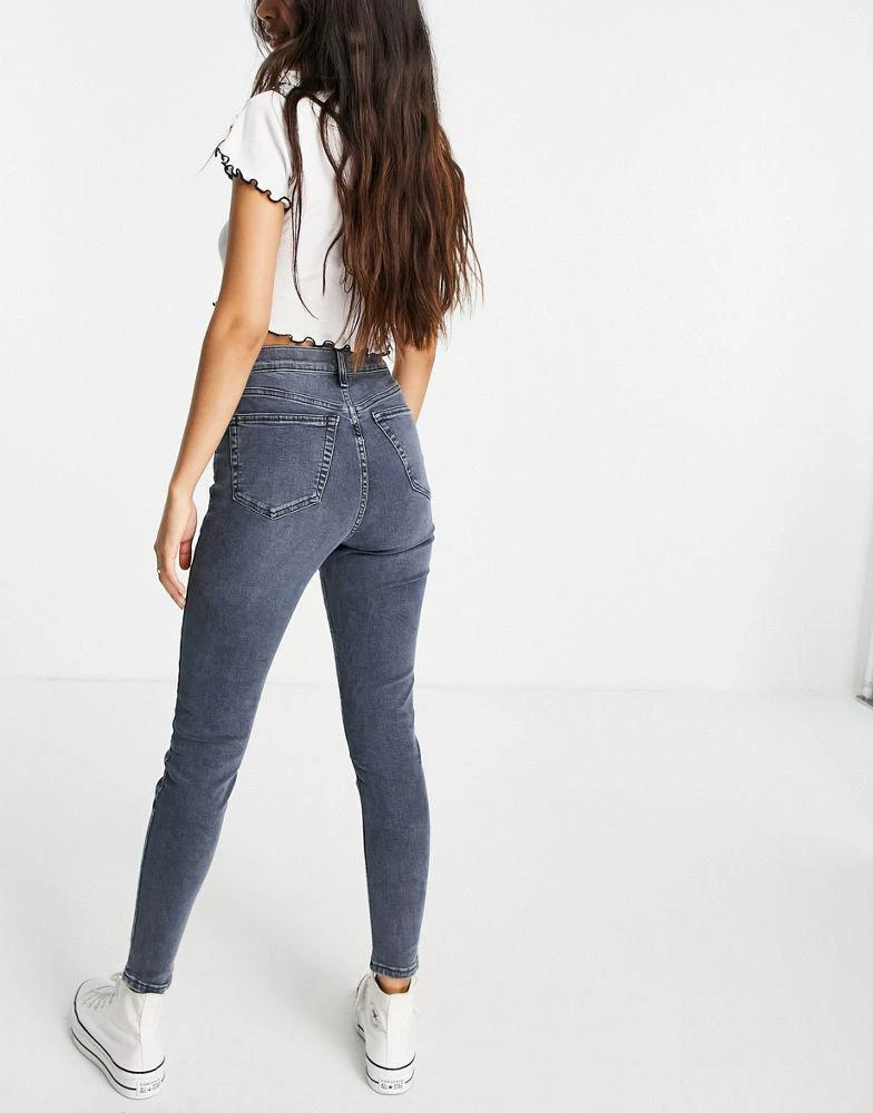 商品Topshop|Topshop Jamie jeans in smoke grey,价格¥227,第4张图片详细描述