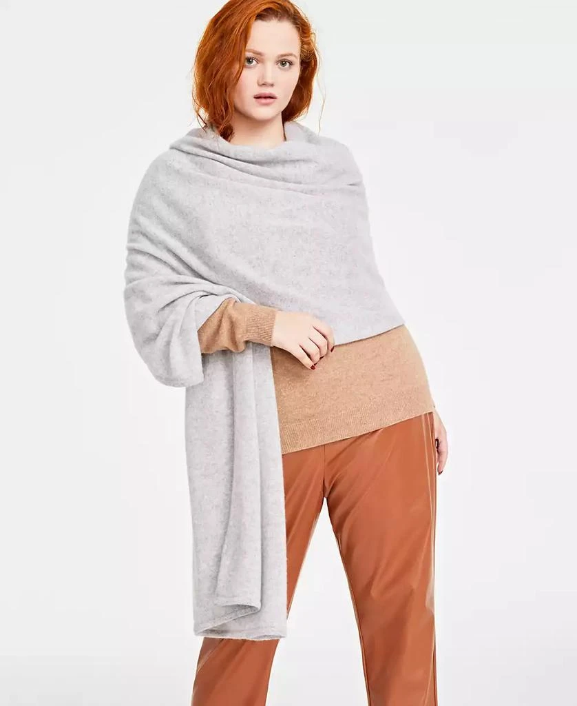 商品Charter Club|100% Cashmere Oversized Scarf, Created for Macy's,价格¥305,第2张图片详细描述