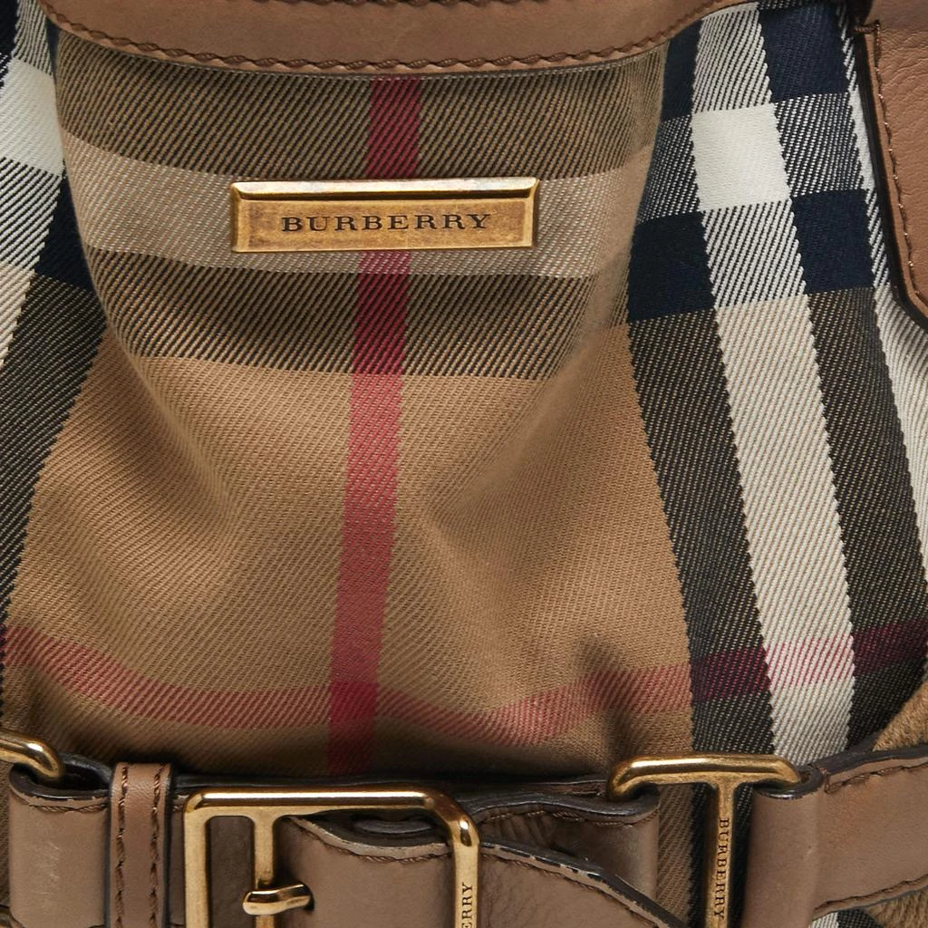 Burberry Beige House Check Canvas and Leather Aurelia Diaper Bag 商品