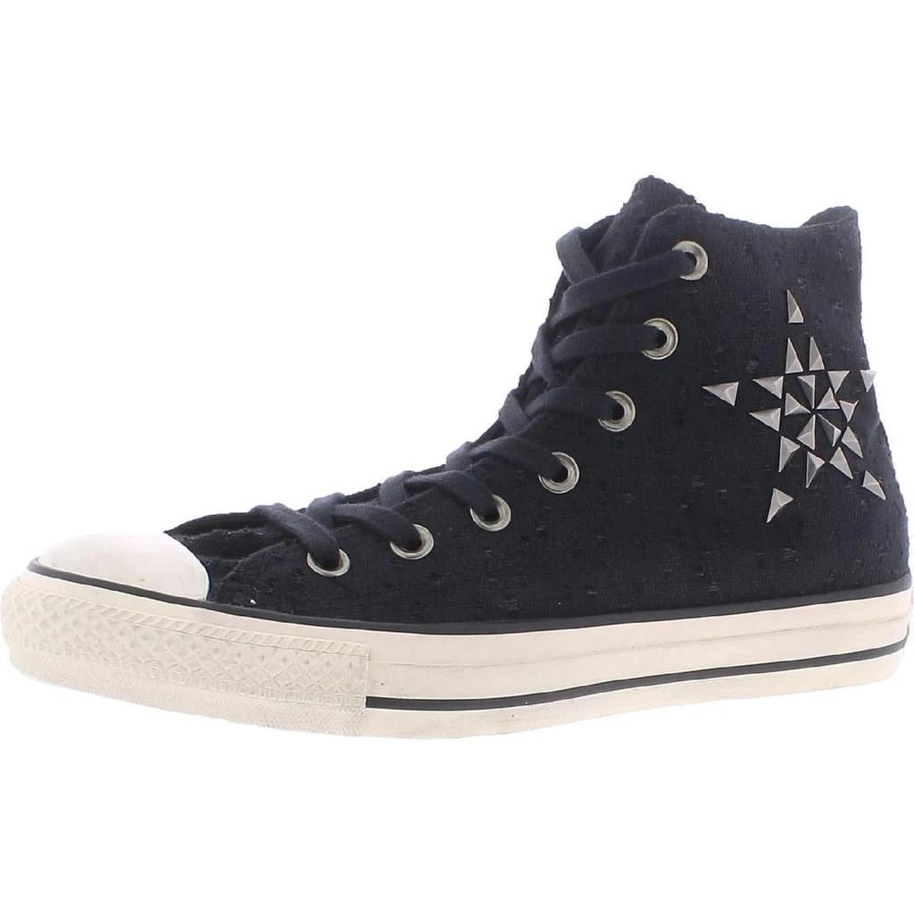 商品Converse|Converse Stars & Bars Women's Studded Canvas High Top Sneakers,价格¥217,第1张图片