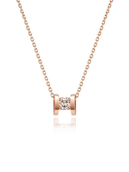 Happiness 14K H 0.1ct Diamond Necklace商品第1张图片规格展示