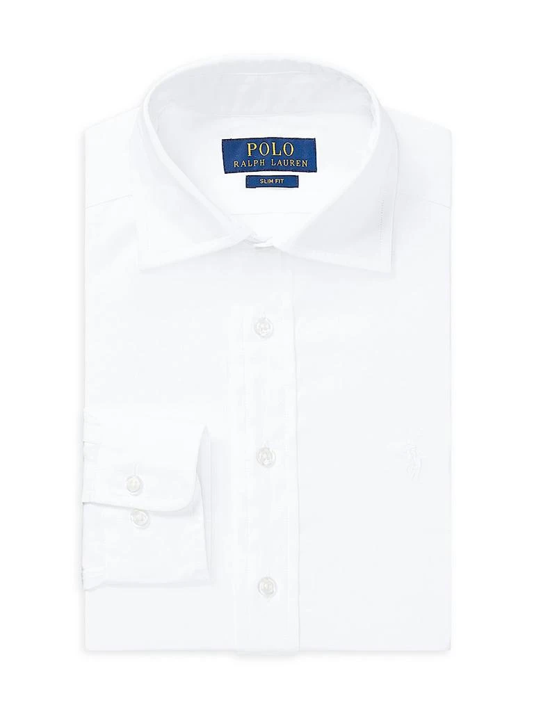 商品Ralph Lauren|Little Boy's & Boy's Broadcloth Long-Sleeve Dress Shirt,价格¥384,第1张图片