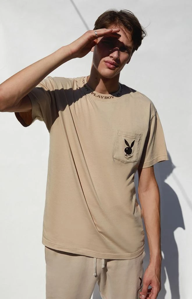 商品Playboy|By PacSun Collar Logo T-Shirt,价格¥175,第2张图片详细描述